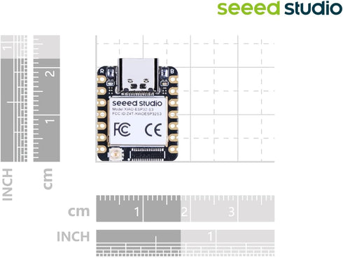 Seeed Studio XIAO ESP32S3(Supports Arduino) - 2.4GHz Wi-Fi, BLE 5.0, Dual-core, Battery Charge Supported, Power Efficiency and Rich Interface, Ide...