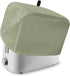 Toaster Cover 4 Slice, Soild Color Sage Green Bread Maker Cover Toaster Dust Cover with Pockets, Dust-Proof Cover for Kitchen Small Appliance 12x1...