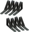 Stainless Steel Tablecloth Clips Adjustable for 1.5 inch Thick Table Angle Clamps Table Cloth Holders (8, Black, one Size)...