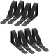 Stainless Steel Tablecloth Clips Adjustable for 1.5 inch Thick Table Angle Clamps Table Cloth Holders (8, Black, one Size)...