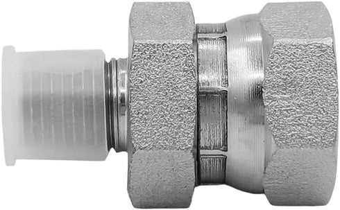 (2-PACK) 1404-04-08 Hydraulic Hose Adapter Fitting 1/4" Male (1/4"-18NPTF) × 1/2" Female Swivel (1/2"-14NPSM) SAE Straight Pipe Joints Tube Connec...