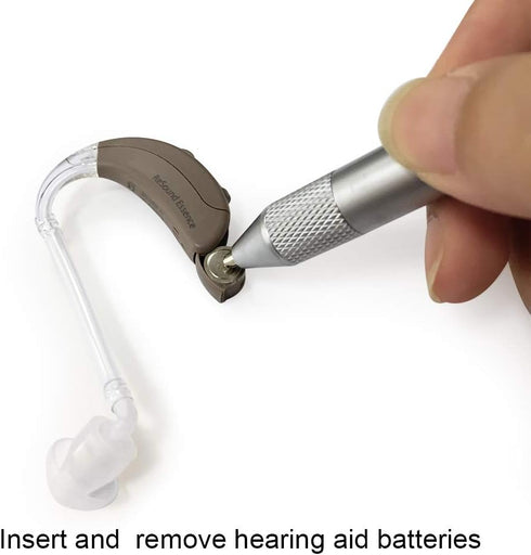 Hearing Aid Battery Magnet Stick Magnetic Pen Battery Remover for Seniors...