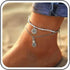 Boho Flower Ankle Bracelet White Hemp Rope Layered Anklets Flower Drop Anklet Bracelet Layered Pineapple Anklet Foot Chain Jewelry for Women...
