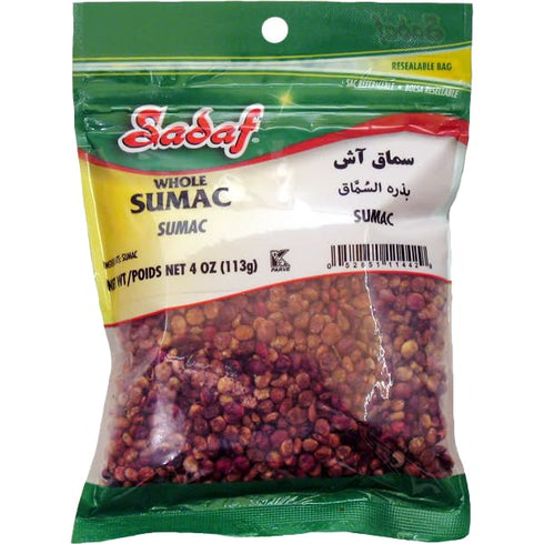 Sadaf Sumac Whole - Whole Sumac for Cooking and Food Seasoning - Sumac Seasoning - Traditional Middle Eastern Spice - Kosher - 4 Oz Resealable Bag...