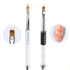 LWBTOSEE 2pc Nail Ombre Brush Nail Art Painting Pen Brush UV Gel Polish Gradient Color Rhinestone Crystal Acrylic Nail Drawing Pen...