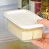 Butter Dish with Lid, Plastic Rectangle Butter Keeper with Cutter for Easy Cutting and Storage, Butter Container Butter Box Case for Countertop or...