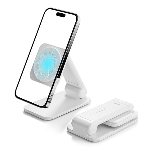 iWALK StandMe Mag Foldable Magnetic iPhone Stand for Desk, Height Adjustable Hands-Free Magnetic Phone Holder Stand, Compatible with iPhone 15 14 ...