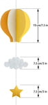 AZOWA Large Size Orange Hot Air Balloon Decorations Pack of 8...