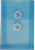 JAM PAPER Plastic Envelopes with Button & String Tie Closure - 4 1/4 x 6 1/4 - Assorted Colors - 6/Pack...