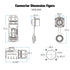 2 Pin Connector Waterproof Connector, Industrial Solder Power Connector, Aviation Cable Connector for Automotive, Marine, Lights and Other Indoor/...
