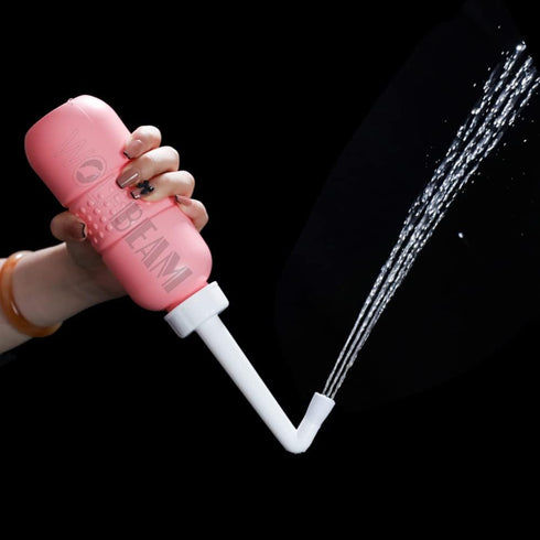 2in1 Portable Hand-held Vulva and Anus Cleaner and Personal Health Vaginal Washing Container, Travel Urinal Spray Scrubber for Personal Hygiene (P...