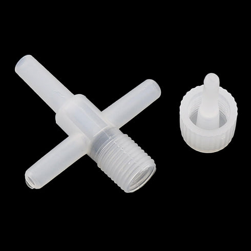 10PCS Air Line Connector Aquarium Fish Tank Air Pump Connector White Plastic Tee Cross Control Valve Suitable for Home Aquarium and Breeding Pond...