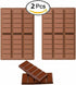 2 Pack Chocolate Bar Molds,Rectangle Silicone Break-Apart Protein and Engery Bar Candy Chocolate Molds Wax Melt Candles Chocolate Bakeware Molds...