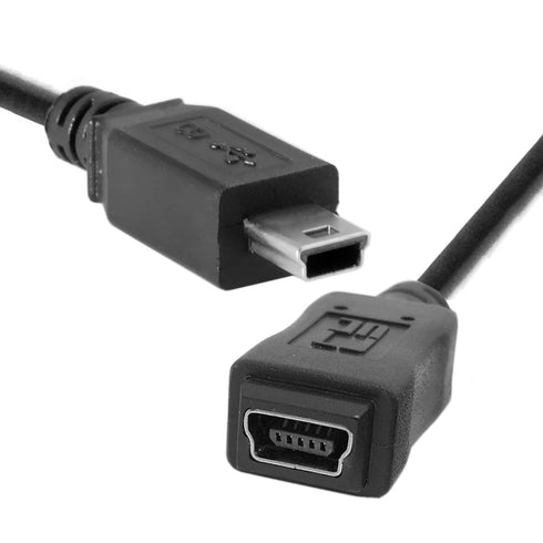 chenyang Mini USB Extension Cable, USB 2.0 Mini USB 5Pin Male to Female Power Charging Data Transfer Extension Cable for Dash Cam/GPS/Camera 4.92F...