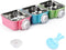 Crate Dog Bowl, Stainless Steel Removable Hanging Food Water Bowl Crate Coop Cup,Pet Cage Bowls with Bolt Holder for Dog, Puppy, Cat, Rabbit, Bird...