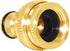 Joywayus Brass Garden Hose Tap Connector 1/2" and 3/4" GHT 2-in-1 Female Threaded Faucet Nozzle Quick Connect Adapter Universal Pipe(Pack of 4)...