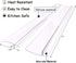 Silicone Gap Cover, (2 Pack) Silicone Gap filler Stopper Kitchen Stove Counter Gap Covers - Flexible Stove Space Fillers, Food Grade (21 Inches, Semi Clear)