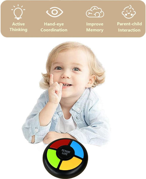 Light Up Memory Game Handheld Electronic Toys Color Memorizing Classic Board Games Quiz Game with Lights and Sounds (907) (907)...