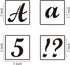2 Inch Alphabet Letter Stencils for Painting - 70 Pack Letters and Numbers Stencil Templates with Signs for Painting on Wood, Reusable Letter and ...