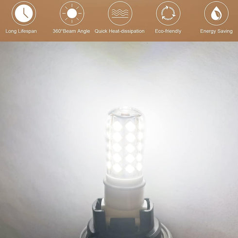 KAKEMONO 4W 3156 Wedge Base LED Light Bulb,35watt Halogen Equivalent for 12V AD/DC Low Voltage Outdoor Landscape Pathway Driveway Deck Step Lighti...