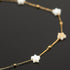 UMAOKANG 3 Yard White Shell Star Chain for Jewelry Making, Gold Plated Stainless Steel Jewelry Making Chain Roll with Jewelry Findings...