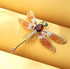 Crystal Vintage Dragonfly Enamel Brooch for Women Insect Brooch Pin Fashion Dress Coat Accessories Cute Jewelry...