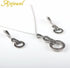 Simple Fashion Vintage Jewelry Sets Women Black Rhinestone 8 Shaped Necklace Earrings Jewelry Accessories...