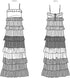 Know Me Misses' Color Block Maxi Dress Sewing Pattern Kit, Design Code ME2045, Sizes 8-10-12-14-16, Multicolor...