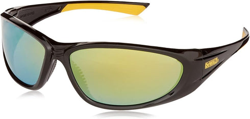 DPG98 Gable™ Safety Glass - Black/Yellow Frame - Yellow Mirror Lens...