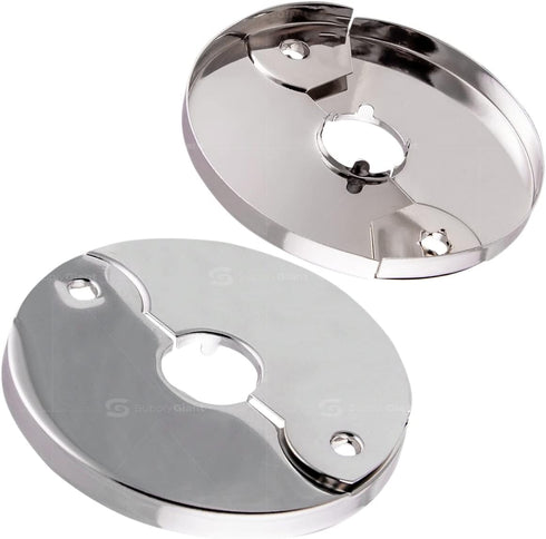 F-24333-12 1 in. IPS Floor and Ceiling Split Flange Escutcheon for Steel Pipes, Chrome Plated (Pack of 12)...