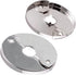 F-24333-12 1 in. IPS Floor and Ceiling Split Flange Escutcheon for Steel Pipes, Chrome Plated (Pack of 12)...