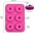 6-Cavity Silicone Donut Mold, Silicone Bagel Mold, Non-Stick Donut Mold, Food Grade Silicone, BPA Free, 3 Pcs...