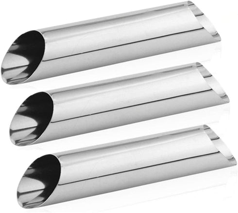 Set of 16 Stainless Steel Cannoli Tubes,5 inch Large Cream Horn Non-stick Cannoli Forms Pastry Molds DIY Baking Bread Mold Tool for Croissant Shel...