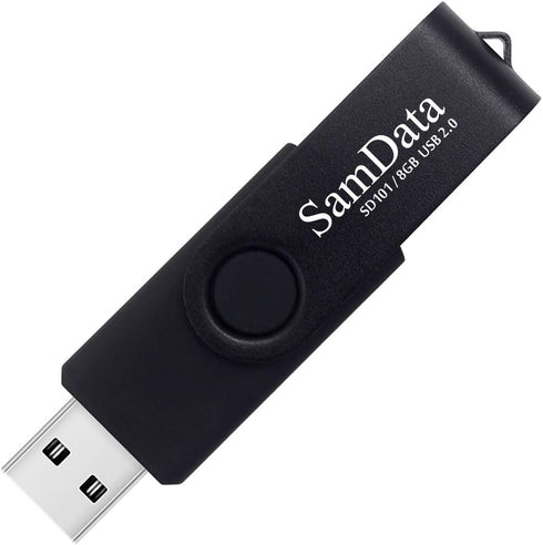 8GB USB Flash Drives 2 Pack 8GB Thumb Drives Memory Stick Jump Drive with LED Light for Storage and Backup (2 Pack Black)...