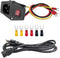Rocker Switch Power Socket Inlet Module Plug and 4.9ft Power Cord with 10A Fuse Switch 10A 250V 3 Pin IEC320 C14...