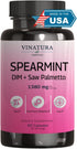 Spearmint Leaf Capsules Supplement - enhanced with DIM & Saw Palmetto, for Unwanted Hair, Women' Health & Skin *USA Made & Tested* - 1380mg/servin...