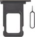 for iPhone 11 Black SIM Card Slot Replacement Single SIM Version for iPhone11 Card Tray Holder Adapter with Waterproof Rubber Ring Repair Tool Fix...
