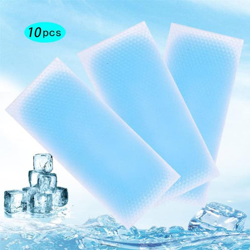 HI FINE CARE 10 Sheets Cooling Patches for Fever Discomfort, Pain Relief, Cooling Relief Fever Reducer, Kids Cool Pads Soothe Headache Pain, Pack ...