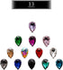 TANOSII Sew on Rhinestones 100 PCS Mixed Shapes Glass Rhinestones Sew on Crystal Gems Mental Flatback with Silver Claw for Jewelry Crafts Clothes ...