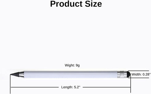 Stylus Pen for iPad, 2 in 1 Stylus Pen Universal for iPad/iPhone All Capacitive Touch Screens, Pencil Writing On Paper for Children/Student(Black+...