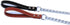 Chain Dog Leash with Leather Handle 4 Feet Black...
