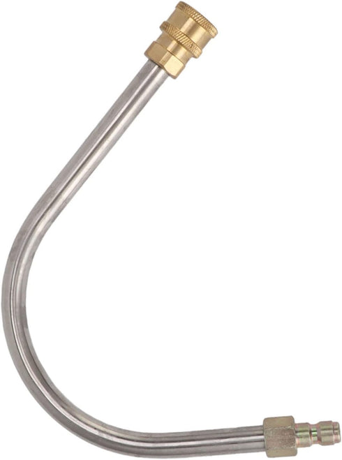 Pressure Washer Extension, Pressure Washer Curved Rod Pressure Washer Extension Wand Rod, Power Washer Lance Stainless Steel and Solid Brass 1/4 I...
