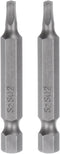 2pcs SQ2 Square Screwdriver Bit 1/4" Hex Shank 2" Length Magnetic Security Screw Driver Power Tool...
