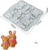 Candy Animal Silicone Mold Rabbit Bear Shape Chocolate Soap Cake Decorating DIY Kitchenware Bakeware Ice Mold Baking Tools (Rabbit Bear R_7.92 X7 ...