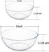 5 Inch Glass Mixing Bowls Set Glass Salad Bowls, Round Bowls, Small Bowls for Kitchen, Set of 3...