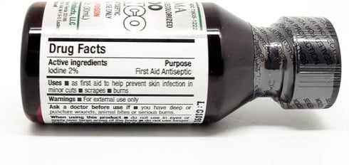 Germa White Iodine Tincture. First Aid Antiseptic. for Minor Scrapes, Cuts, Bruises and Burns. Prevents Skin Infection. 1 oz. Pack of 6...