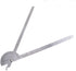 0-180 Degree Angle Finder, Stainless Steel Round Head Rotary Protractor Scale Angle Finder Adjustable Double-arm Ruler Angle, Finder Craftsman Rul...