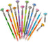 7" DIAMOND Shaped Multicolor Ink GEL PEN (24 PACK) For Writing, Drawing, Notes...