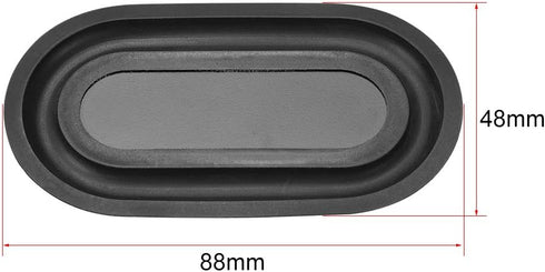 uxcell 88×48mm Speaker Passive Radiator Vibration Plate, Subwoofer Vibration Membrane, DIY Bass, Low Frequency 4pcs...