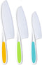 MGS Kids Knife Set of 3 for Cooking and Cutting Cakes, Fruits and Veggies Perfectly Safe for Kids Toddler Knife Set for Real Cooking...